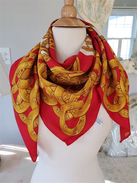 vintage chanel scarf forever 21|Vintage Chanel Scarves .